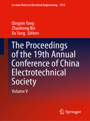 cover image of The Proceedings of the 19th Annual Conference of China Electrotechnical Society